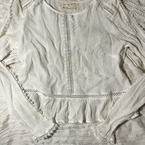 Urban Outfitters White Lace Blouse